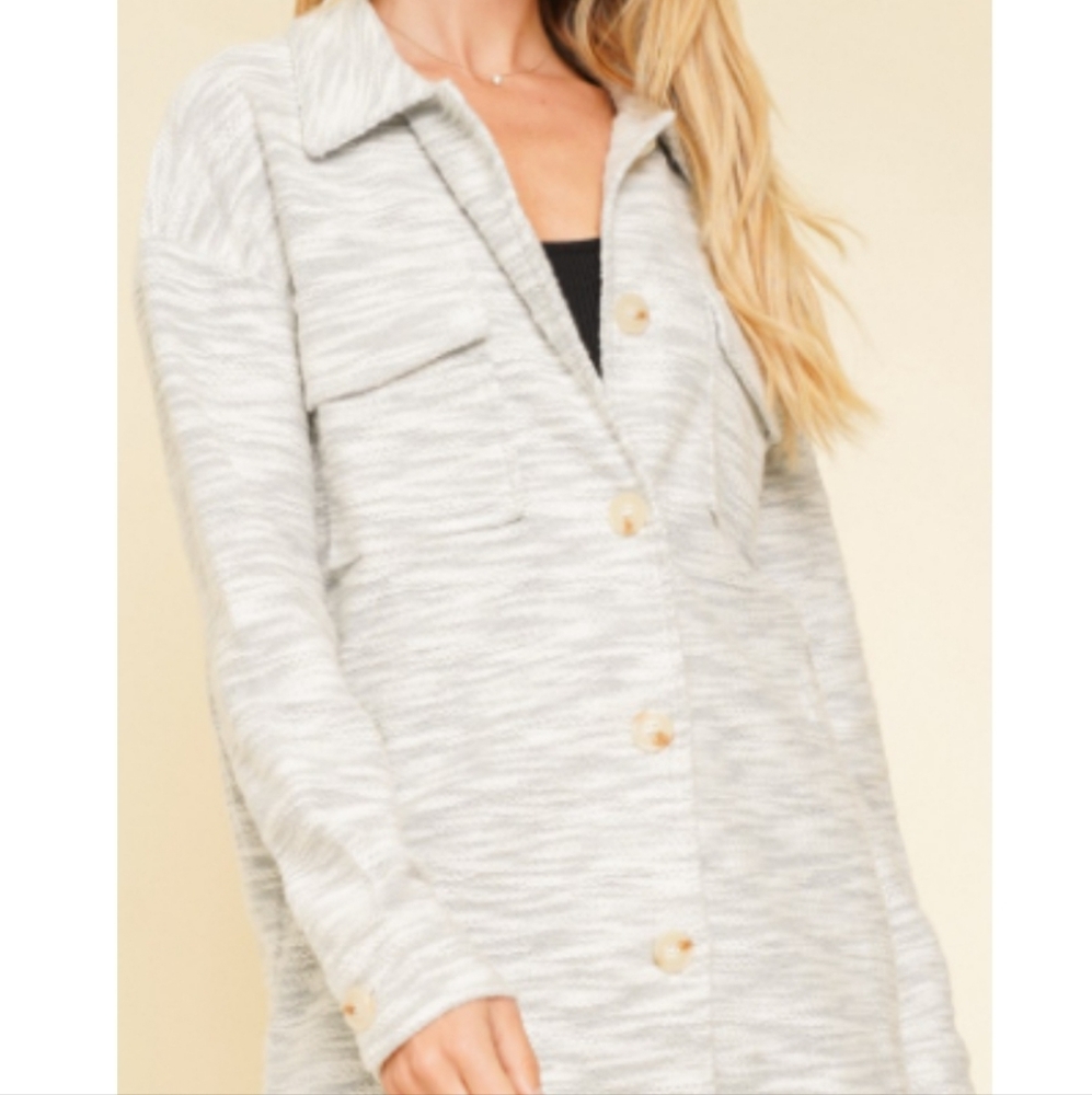 Hem and thread shacket